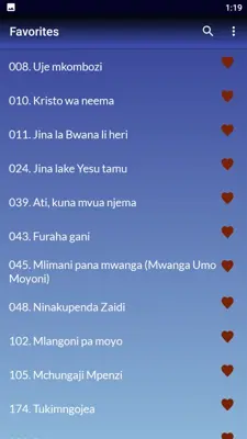 NYIMBO ZA KRISTO android App screenshot 2